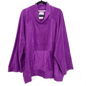 Muk Luks Dark Purple Soft‎ Fleece Sweatshirt Sweater 5X